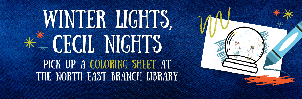 Winter Light Cecil Nights Coloring Sheet at the North East Branch Library